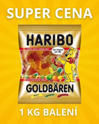 🍬 Zlatí medvídci HARIBO – legenda mezi sladkostmi! 🐻✨ Teď si je můžete dopřát ve výhodném 1kg balení plném ovocné chuti,...