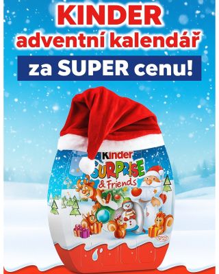 🎅🎁 Velká KINDER sleva je tady! 🎁🎅 Advent bez KINDER? To by prostě nešlo! 😍 Pořiď si KINDER adventní kalendář s čepicí za...