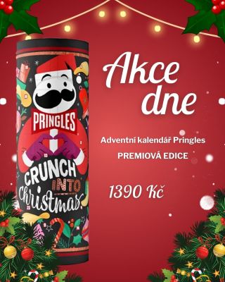AKCE DNE 🛒 🎄🥔 Advent, co křupe! 🥔🎄 Kdo říká, že čekání na Vánoce musí být jen o čokoládě? Adventní kalendář Pringles –...