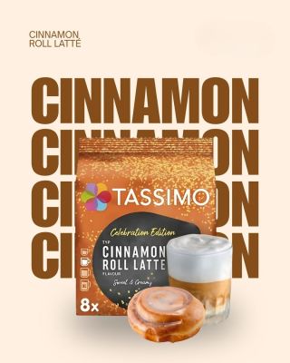☕ TASSIMO Cinnamon Roll Latte Tahle skořicová dobrota vám zpříjemní zimní rána, odpoledne i večery. Krémové latte s chutí...